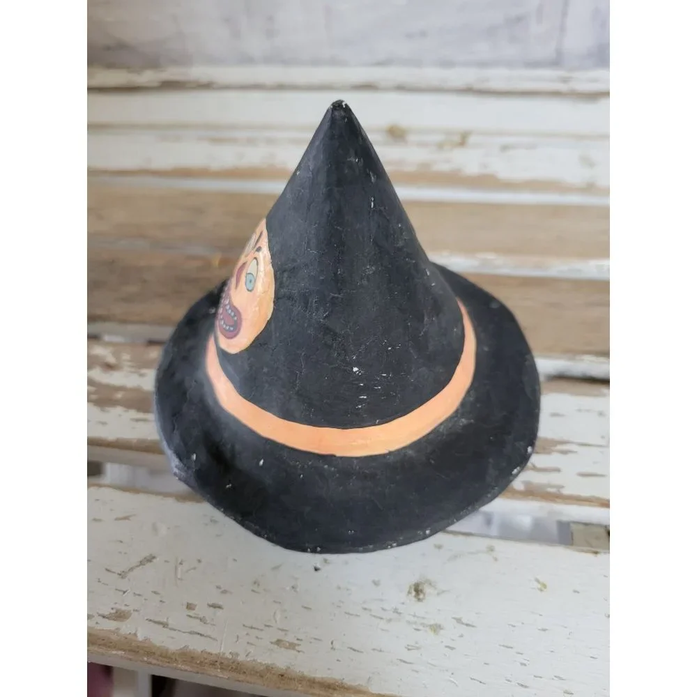 Pumpkin hat‎ witch vintage look alike Halloween hom